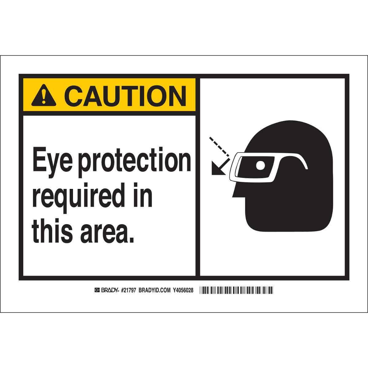 SIGN CAUT RECT 7IN 10IN BK ON YEL