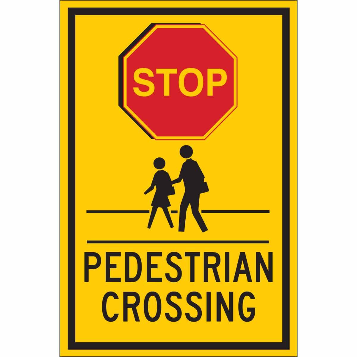 SIGN CTRL TRFC LAMINATED RECT SYM/TEXT