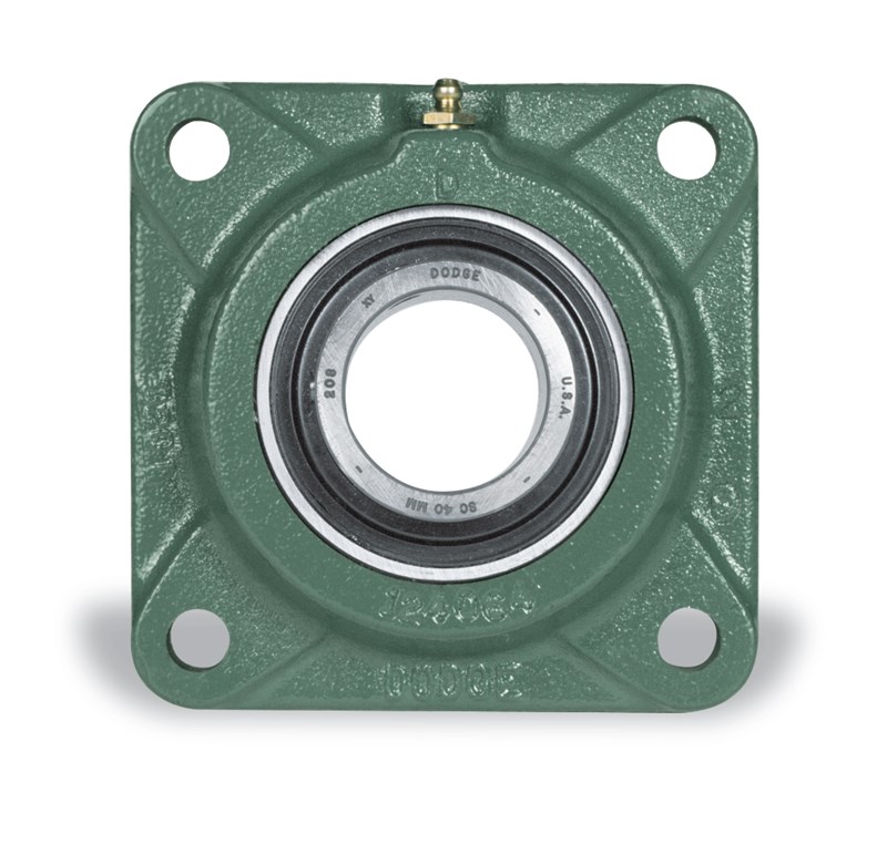 F4B-SCM-211 Dodge® 126186 215 Medium Duty Non-Expansion Single Lip Flange Mount Ball Bearing Unit, 2-11/16 in Dia Bore, 6 in L Bolt Center-to-Center, 4-Bolt Base Flange Mount, 7-3/4 in OAL/Dia