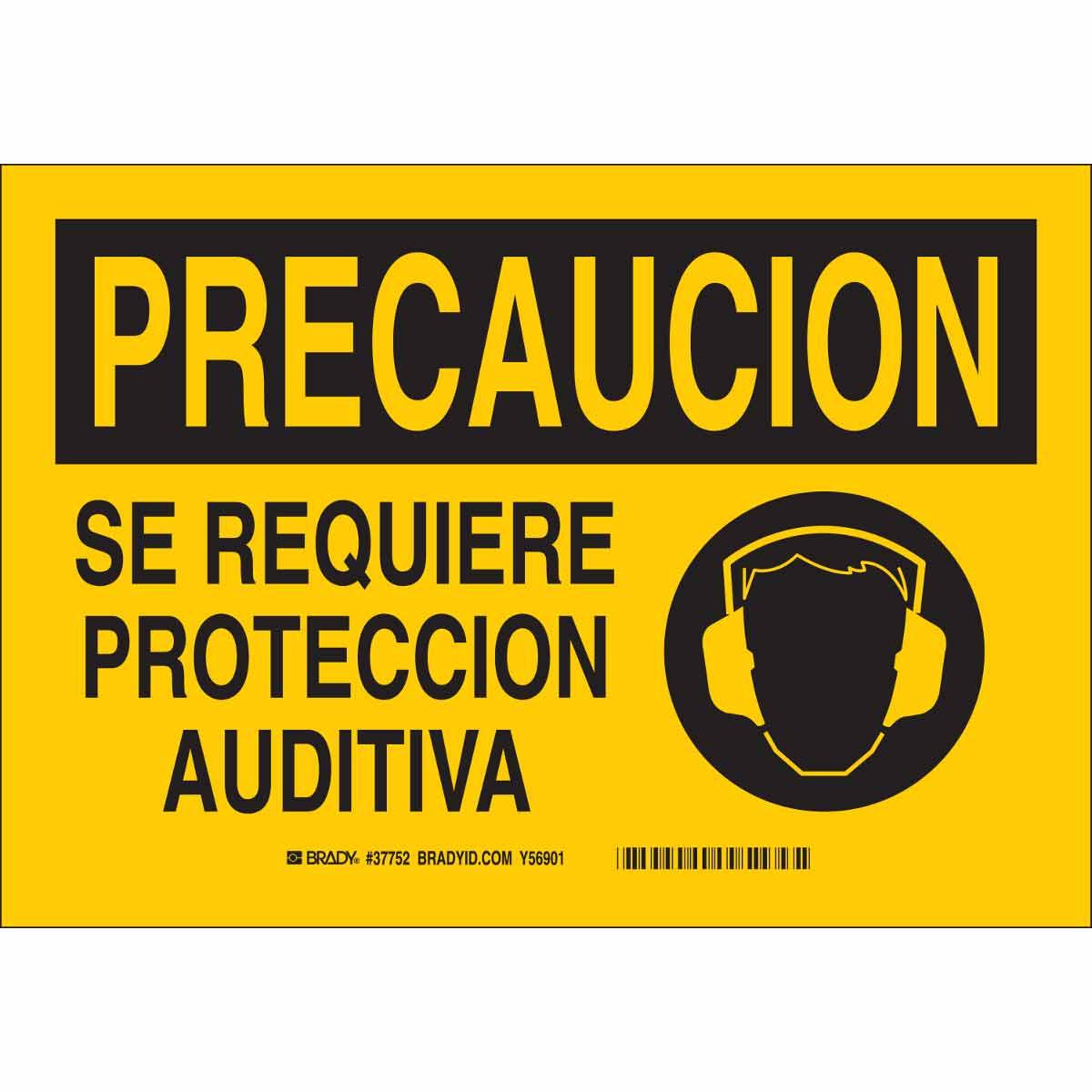 SIGN CAUT LAMINATED RECT 7IN 10IN