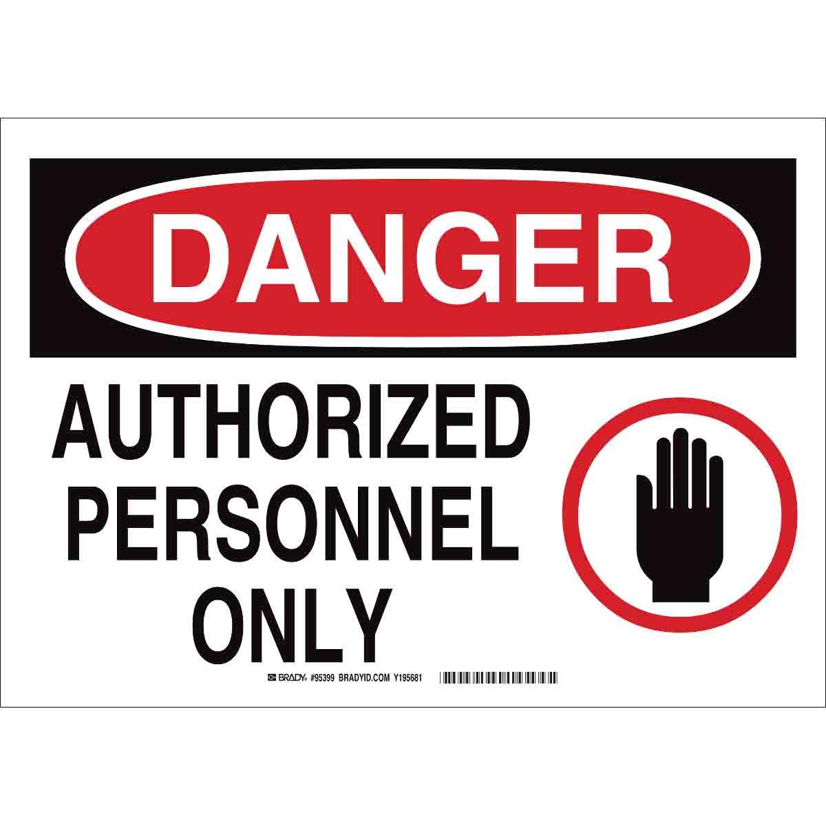 SIGN ADMITTANCE RECT 10IN 14IN COR HOLES