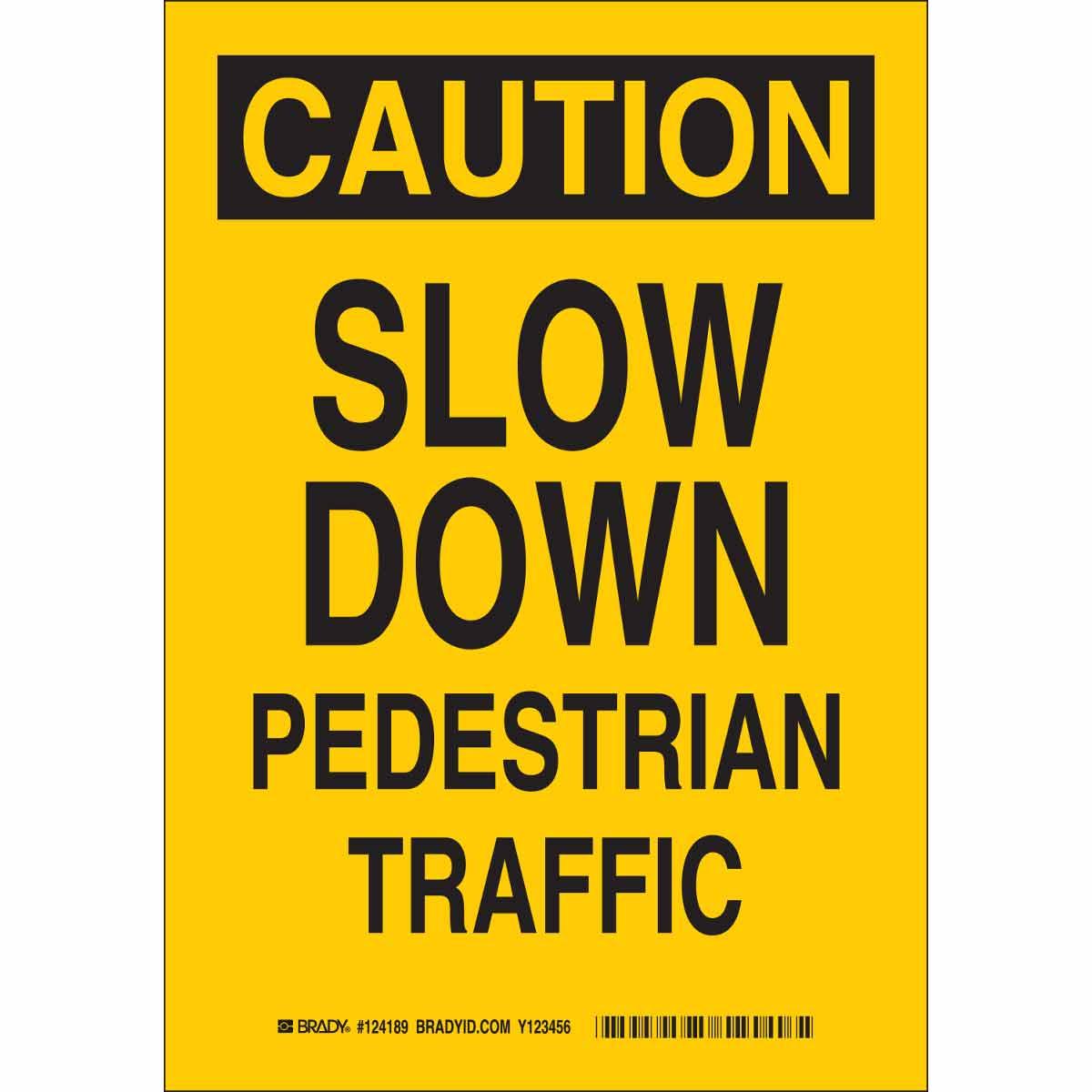 SIGN CTRL TRFC CAUT TEXT B-302 POLYEST