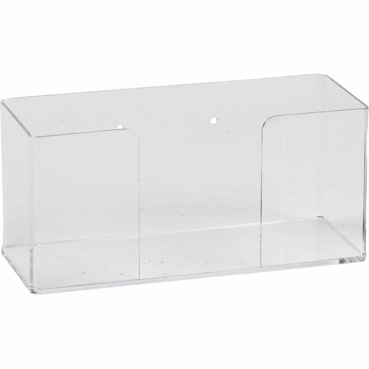CLEAR ACRYLIC SINGLE GLOVE DISPENSER BOX