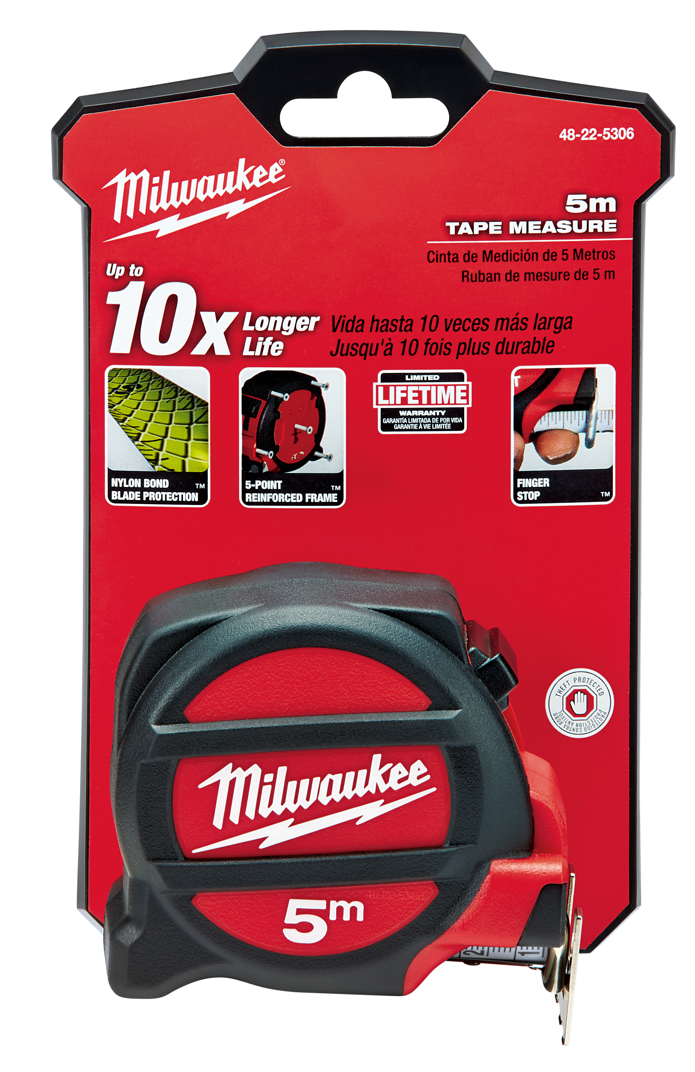 TAPE MEASURING 5M 1-1/16IN STL METRIC