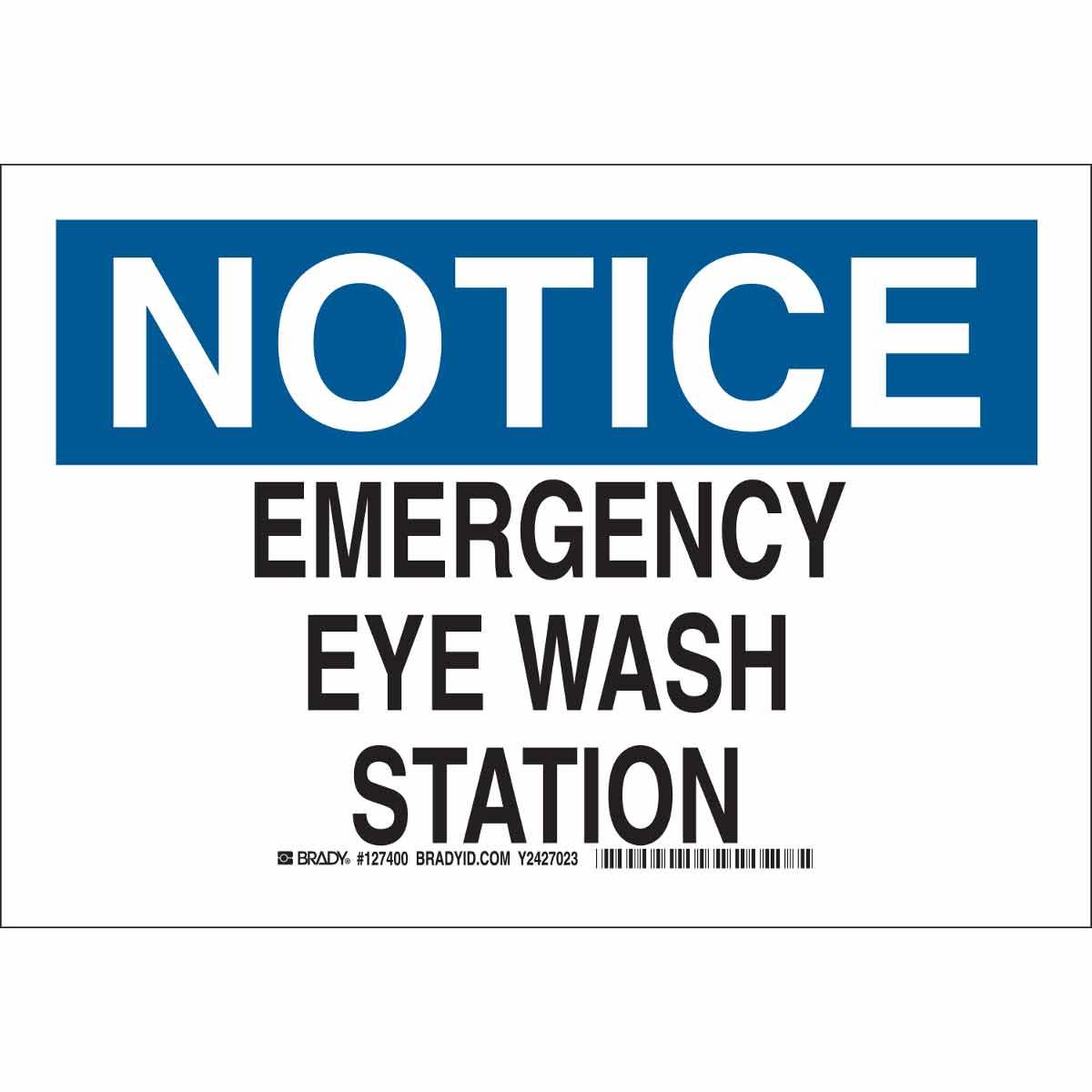 SIGN AID FIRST NOTICE 10IN 14IN B-555 AL