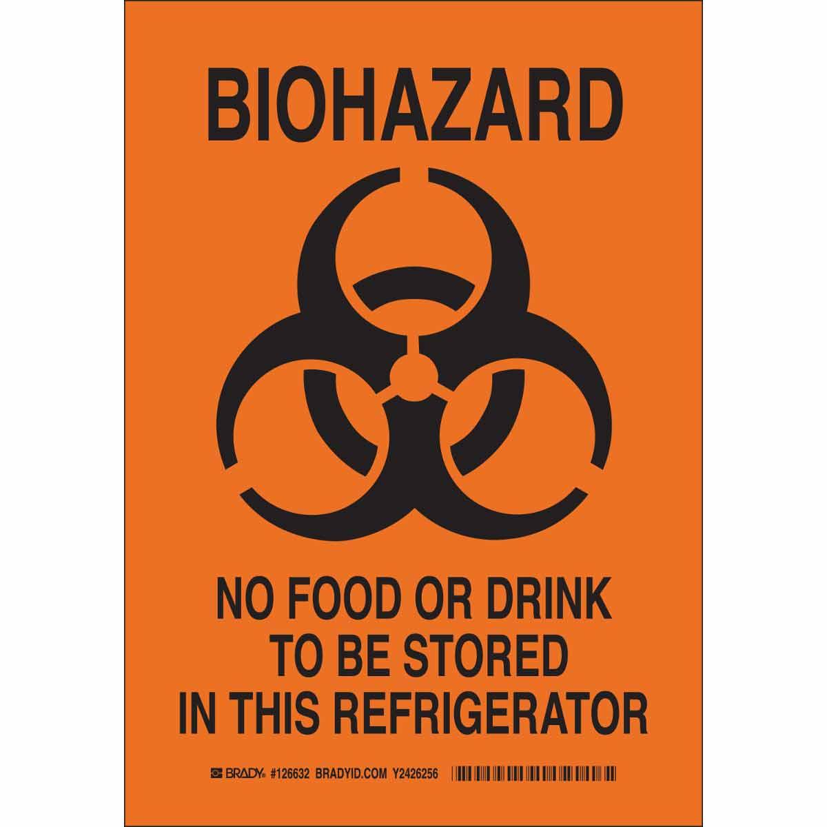 SIGN BIOHAZARD RECT SYM/TEXT B-401 PS
