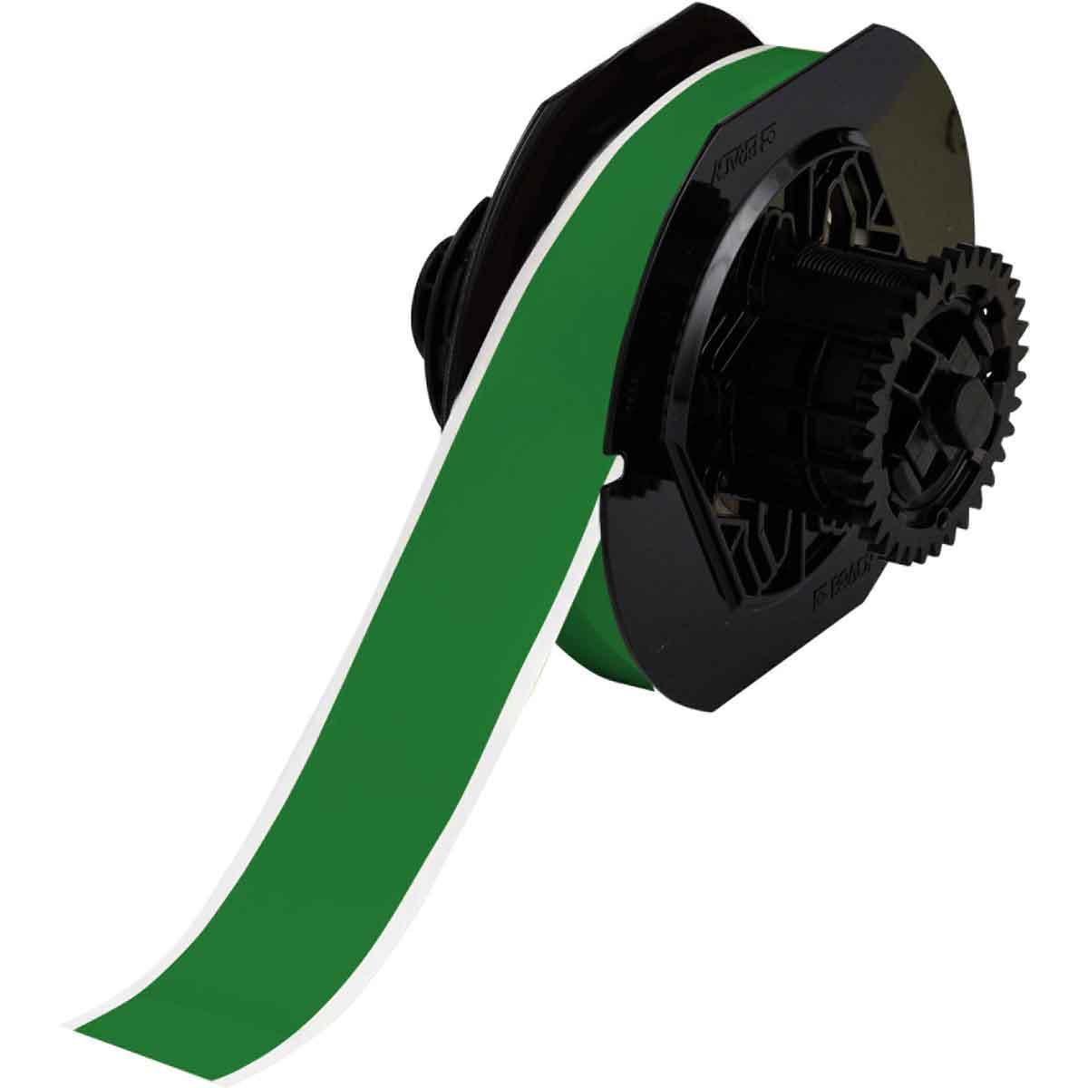 LABEL VINYL 1-1/8IN GRN B-595 VINYL