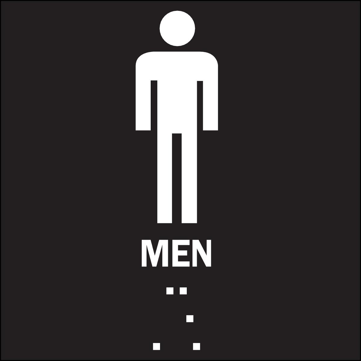 SIGN BRAILLE SQ SYM/TEXT B-81 PLSTC SURF