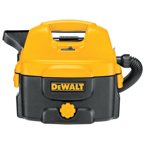 DeWALT® DC500 Gore™ Cordless/Corded Wet/Dry Vacuum Cleaner, 2 gal, 2.6 A, 12 to 18 VDC