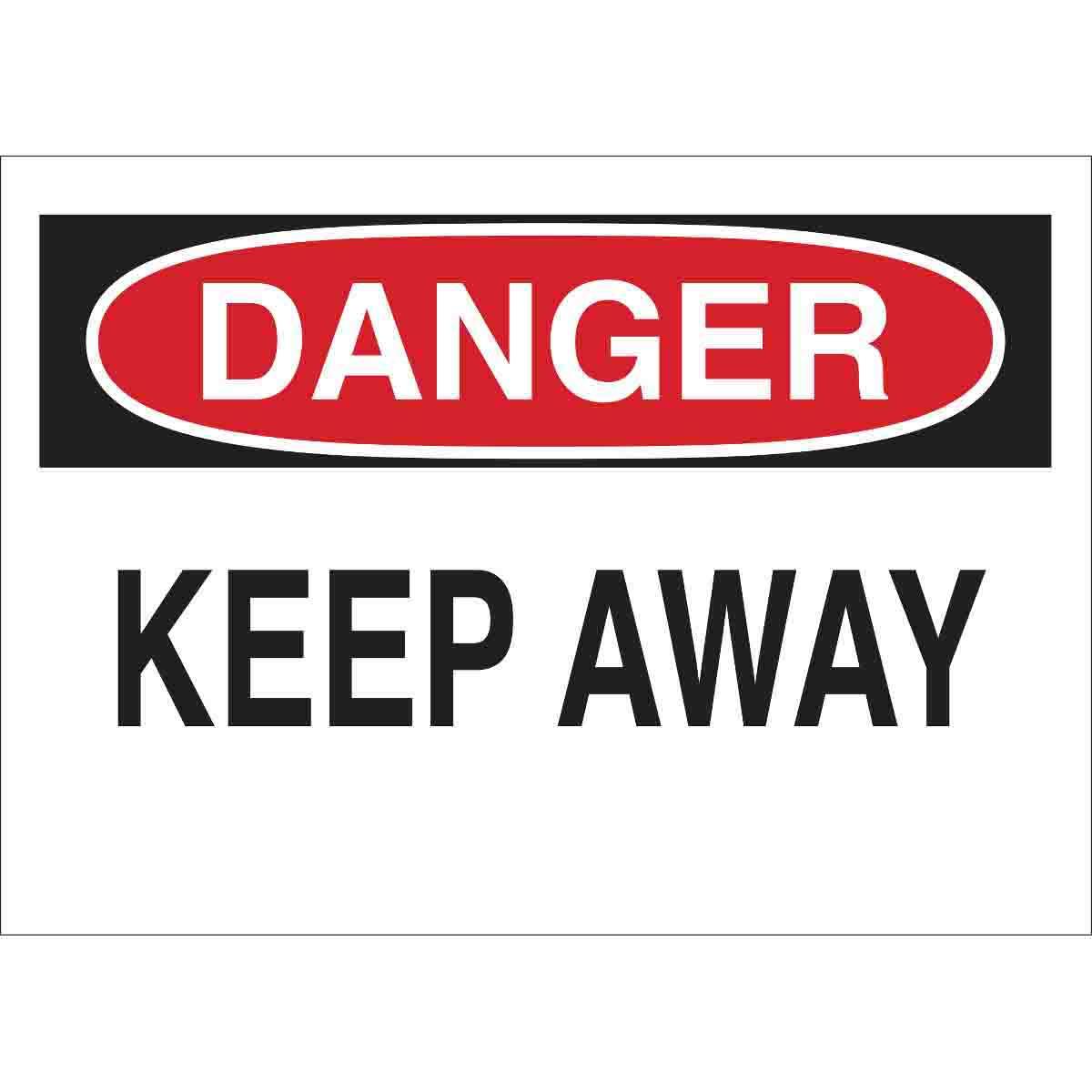 SIGN ADMITTANCE DANGER 7IN 10IN B-555 AL