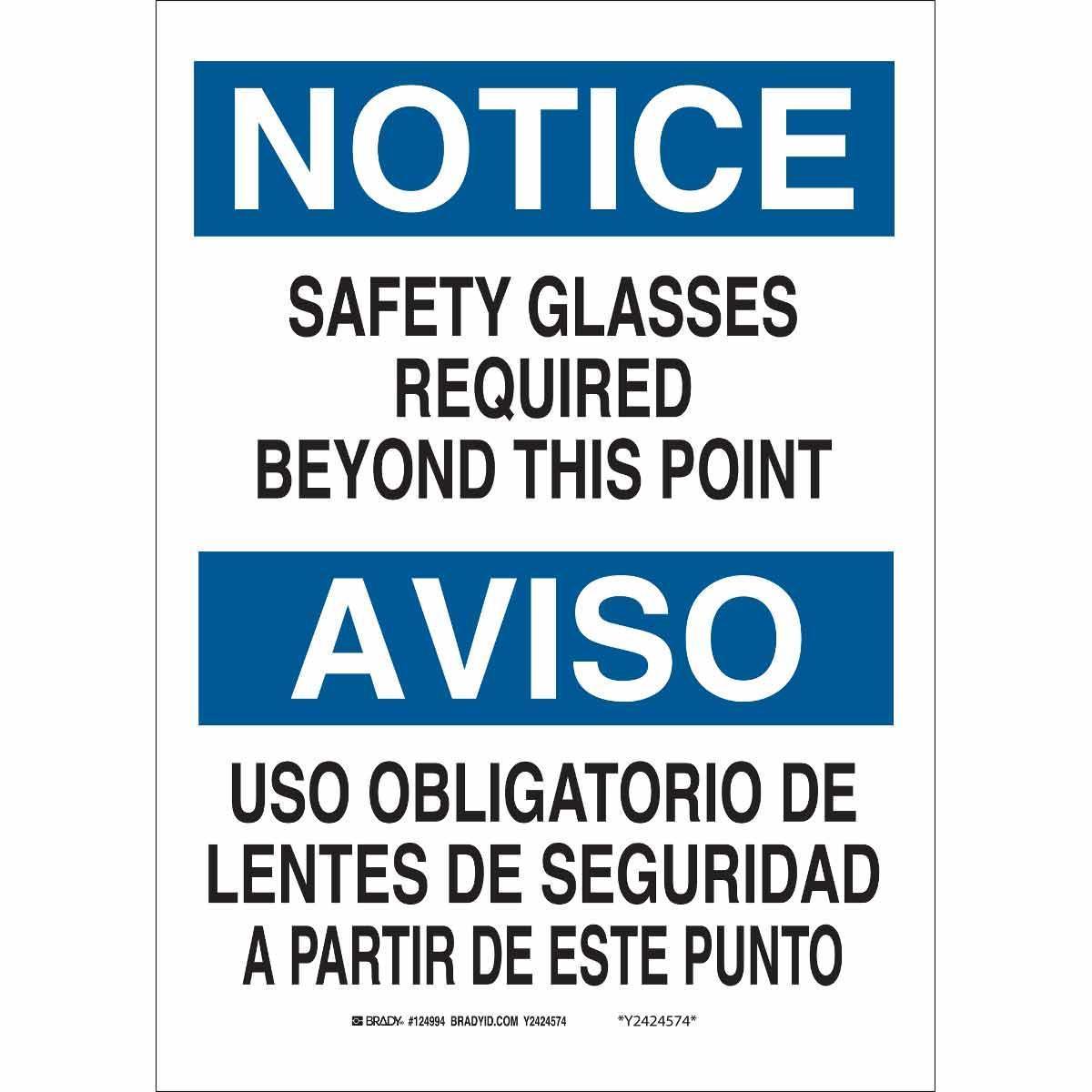 SIGN NOTICE NOTICE/AVISO 14IN 10IN SURF