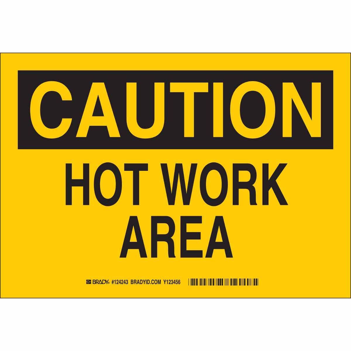 SIGN CAUT CAUT 7IN 10IN BK ON YEL SURF