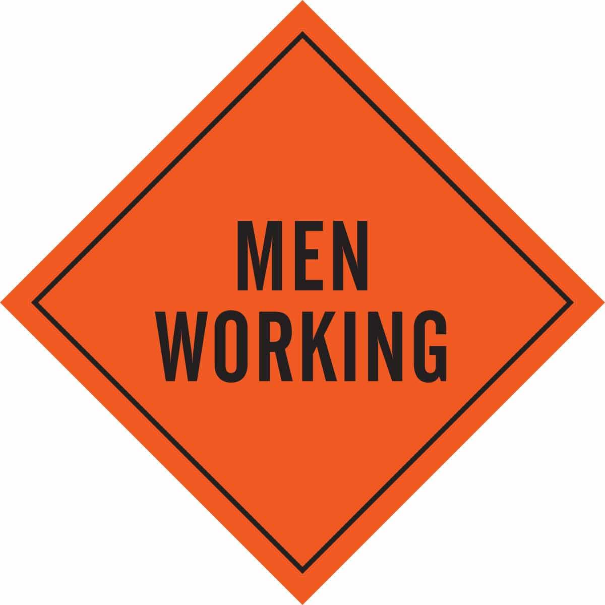 SIGN CONSTRUCTION ROAD TEXT 36IN 36IN