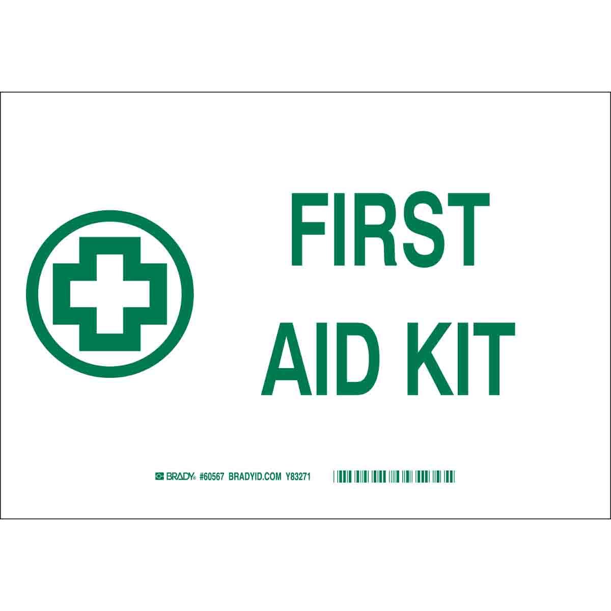 SIGN AID FIRST LAMINATED RECT 7IN 10IN