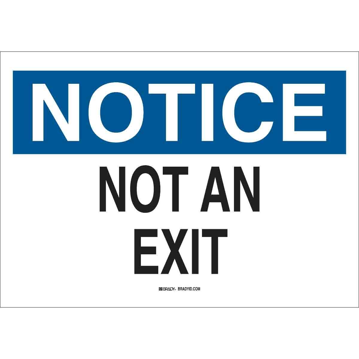 SIGN ADMITTANCE 7IN 10IN BK/BL ON WHT