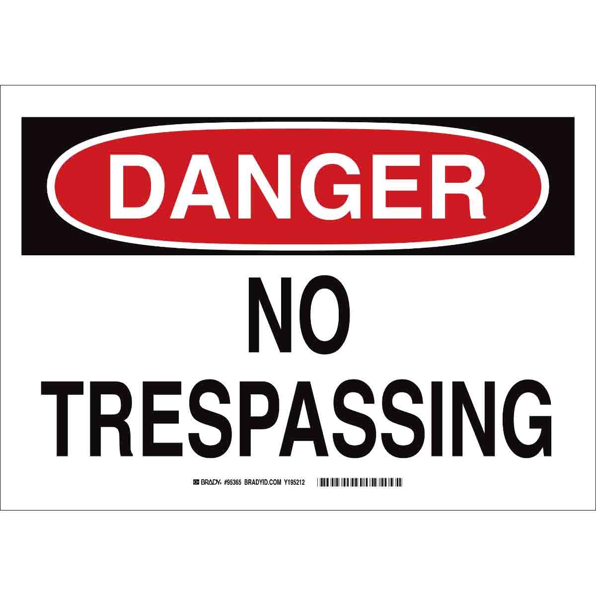 SIGN ADMITTANCE 7IN 10IN BK/R ON WHT