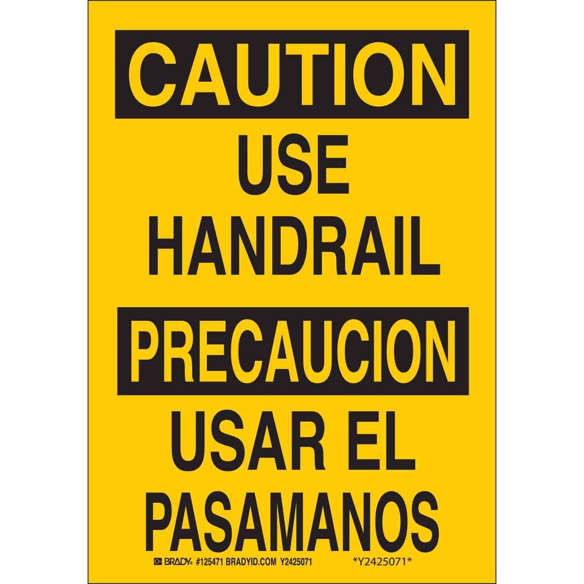 SIGN CAUT CAUT 10IN 7IN BK ON YEL SURF