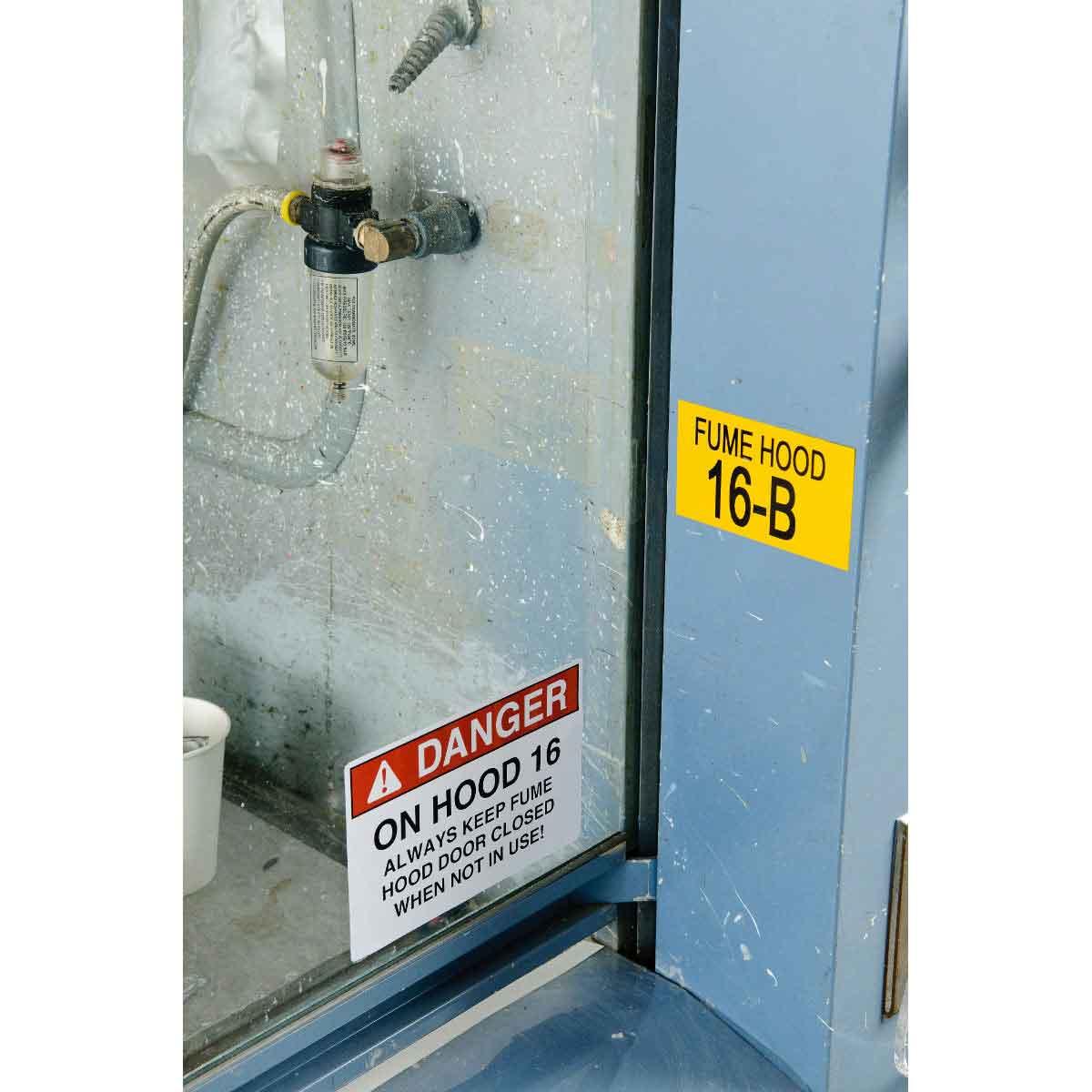 LABEL PTR 4IN 6-1/4IN OSHA DANGER RECT