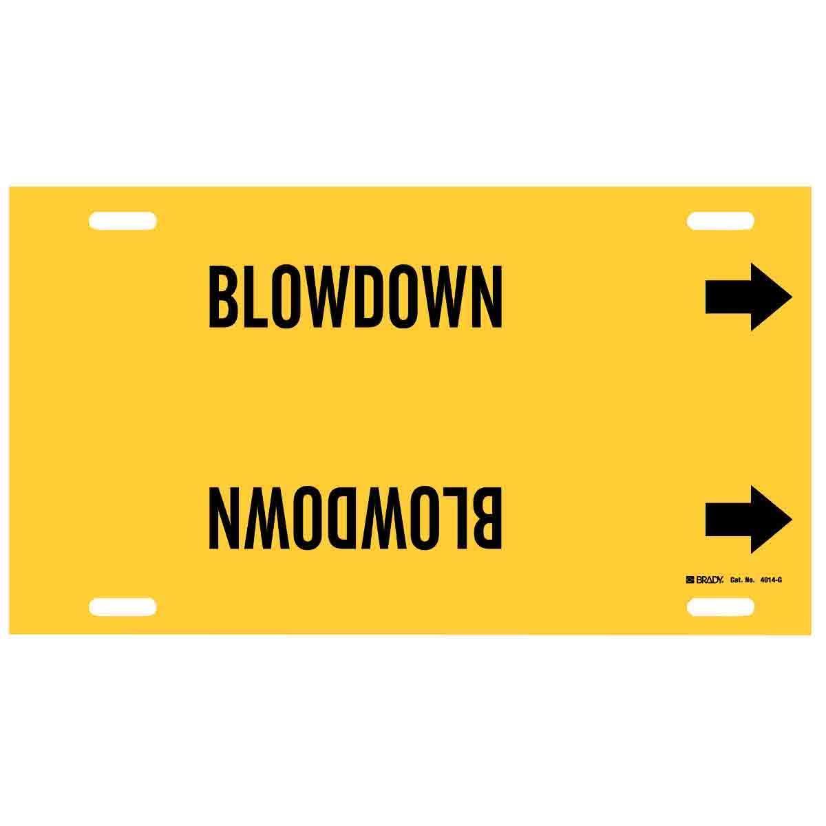 MARKER PIPE BLWDN W R ARROW SYM 10IN 1