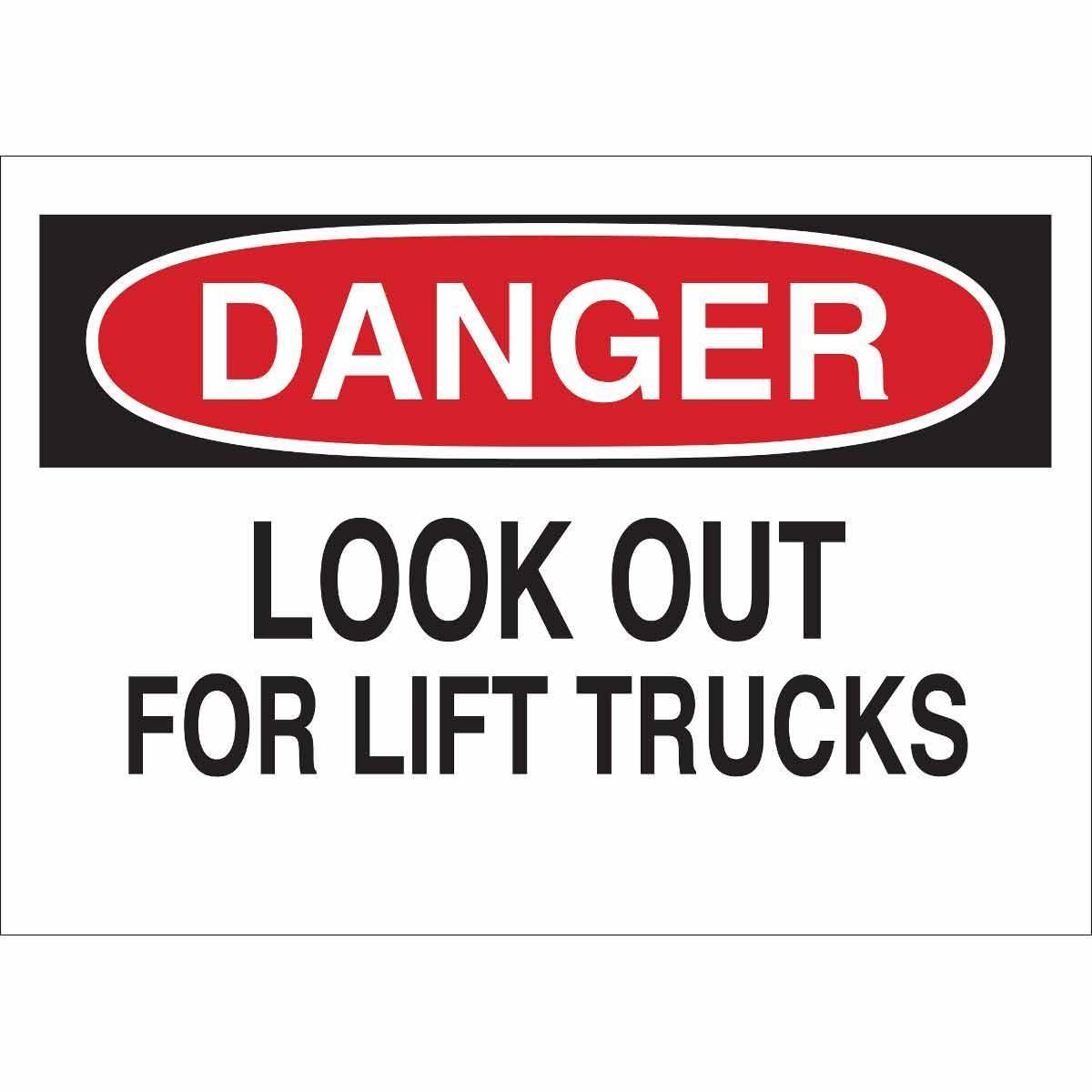 SIGN OPNL AND MACH DANGER 7IN 10IN SURF