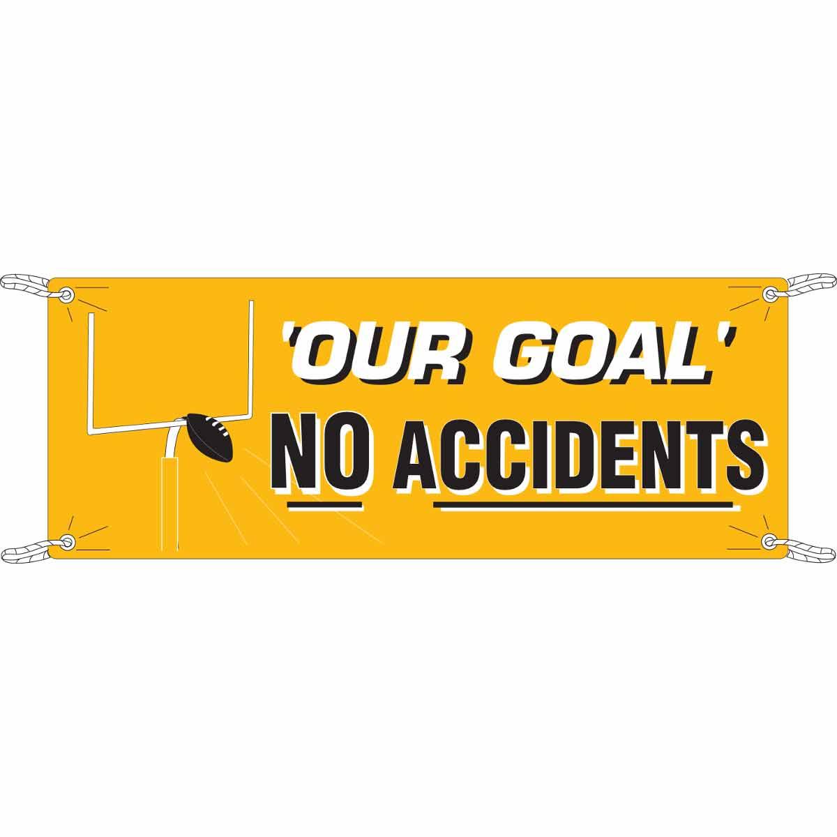 BANNER SAF 3-1/2FT 10FT BK/BL/WHT ON ORN