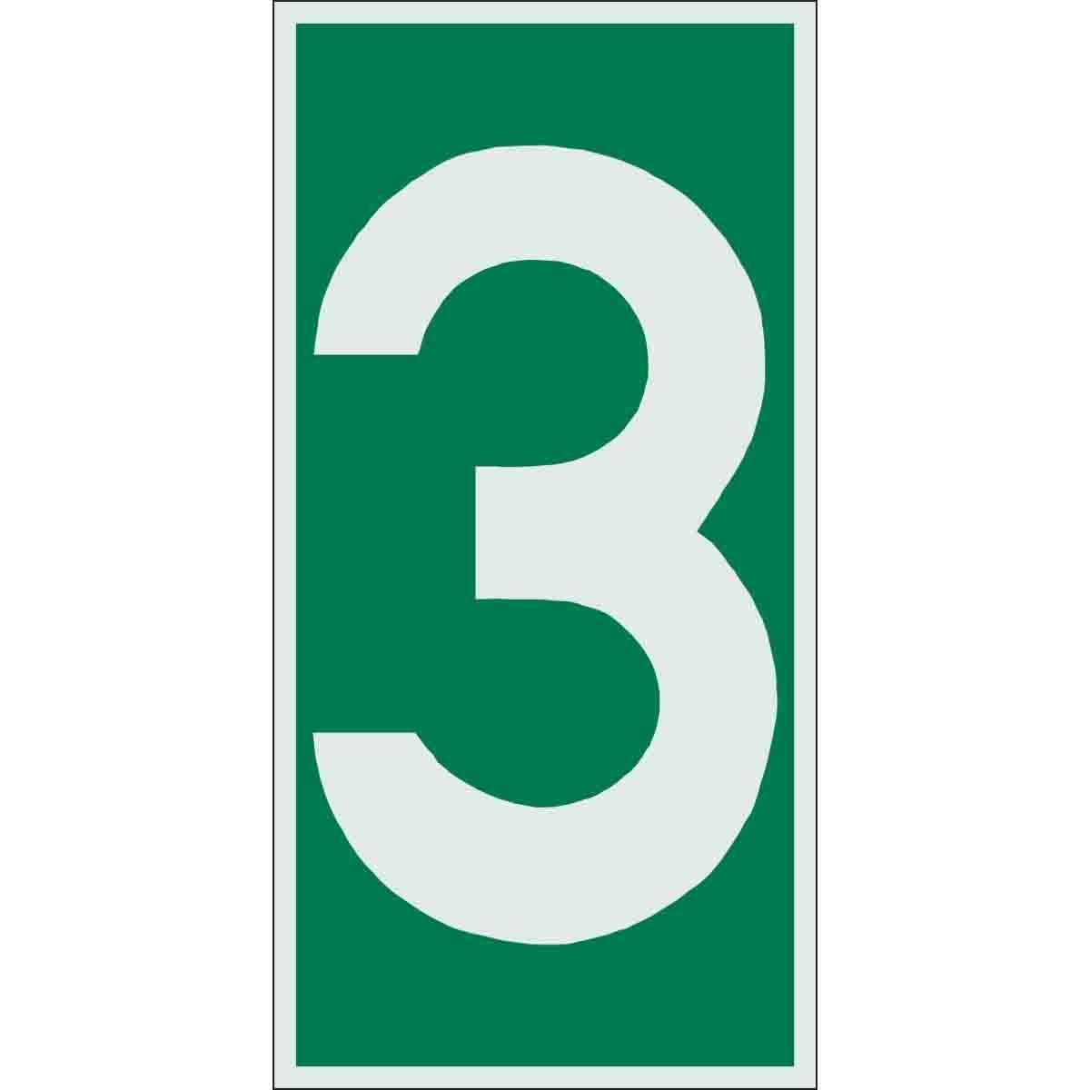 SIGN EVACUATION 6IN 3IN GRN ON GLOW TEXT