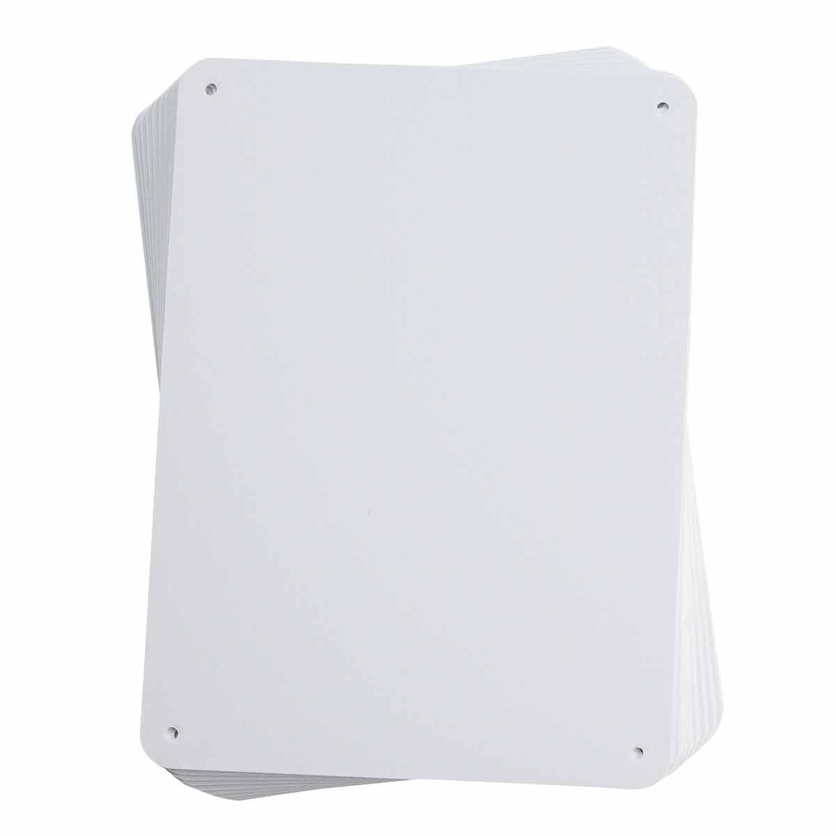 SIGN BLK 7.63IN 10.38IN B-555 AL WHT