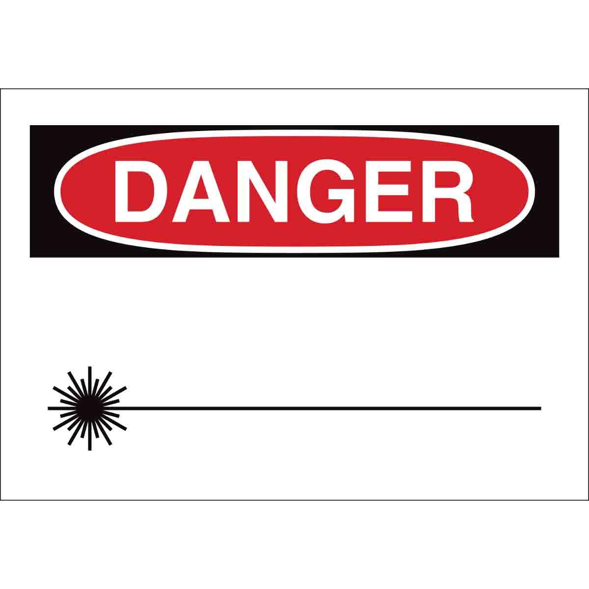 SIGN BLK NON-LAMINATED RECT 7IN 10IN