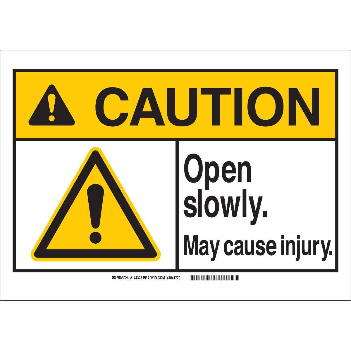 SIGN CAUT CAUT NON-REFLECTIVE RECT 10IN