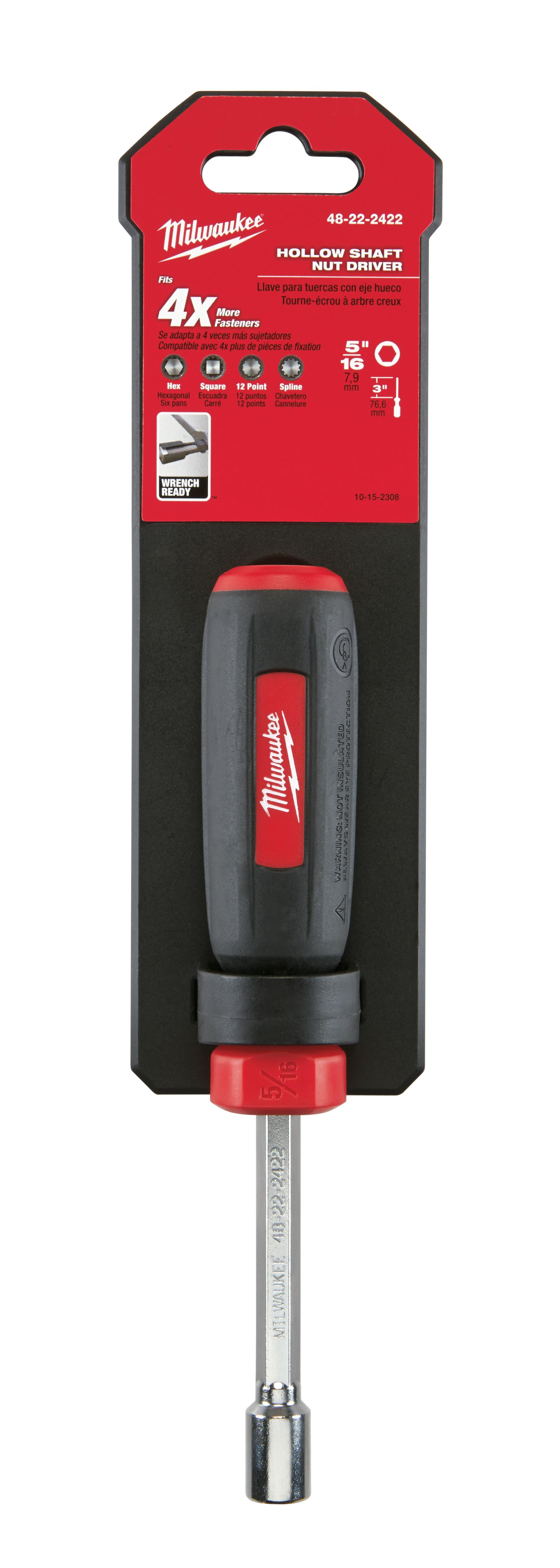 DRIVER NUT IMPRL 5/16IN HEX/HOL NO BK/R