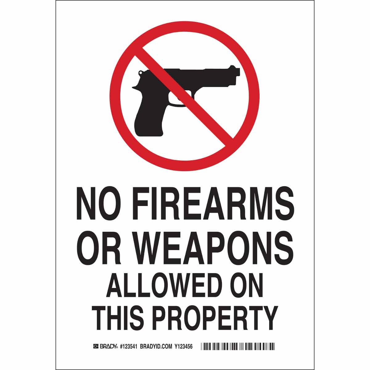 SIGN ADMITTANCE RECT 10IN 7IN B-401 PS