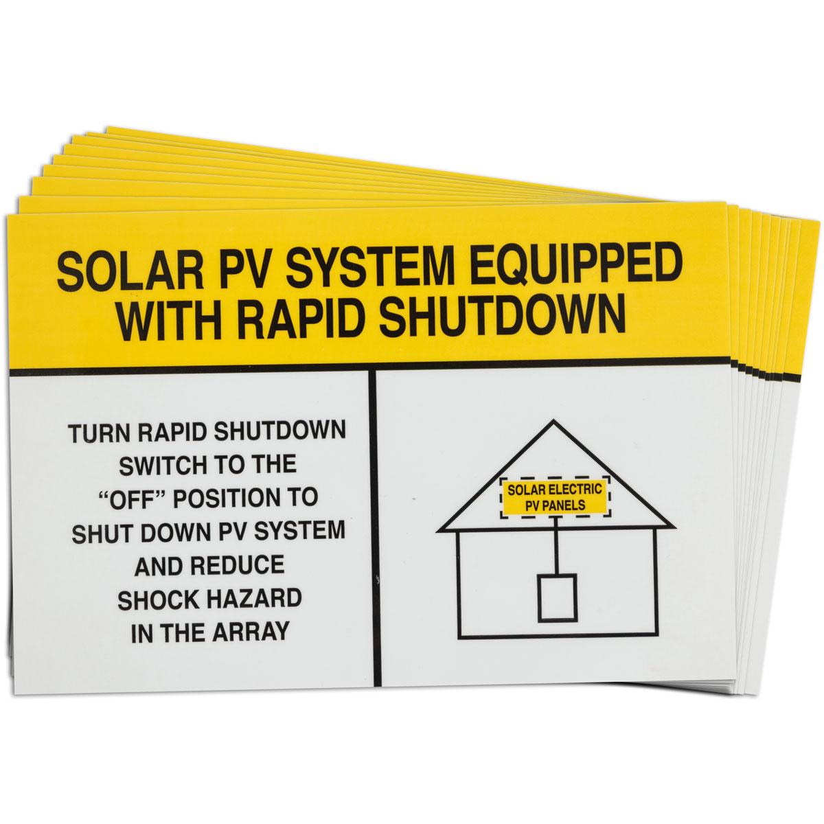 LABEL SOLAR 4IN 6IN 0.007IN VINYL