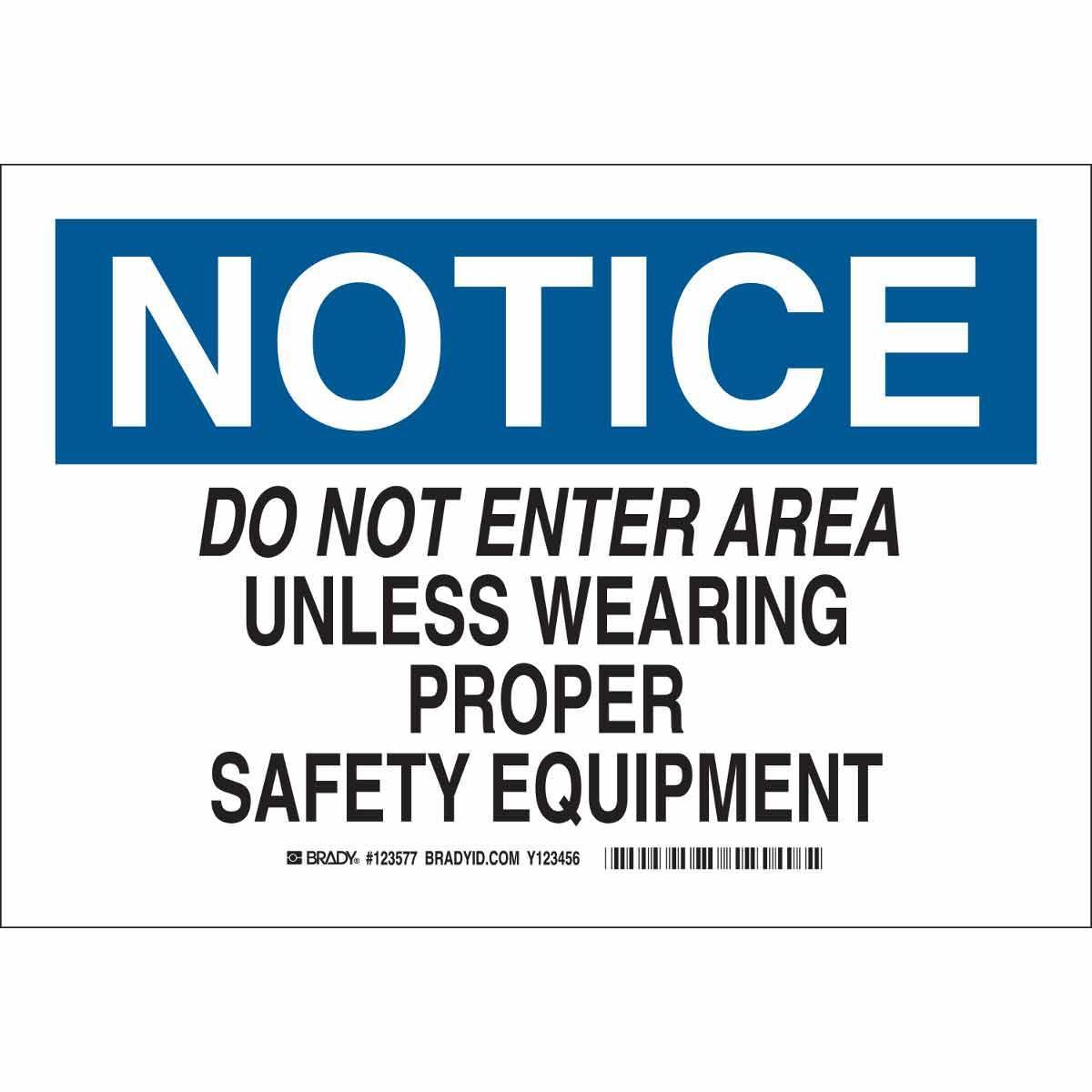 SIGN PROTECTION PERSONAL NOTICE 10IN