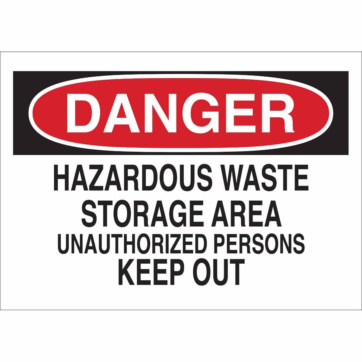 SIGN ADMITTANCE DANGER 10IN 14IN SURF