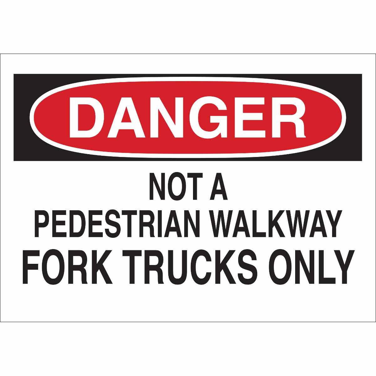 SIGN ADMITTANCE DANGER 10IN 14IN SURF