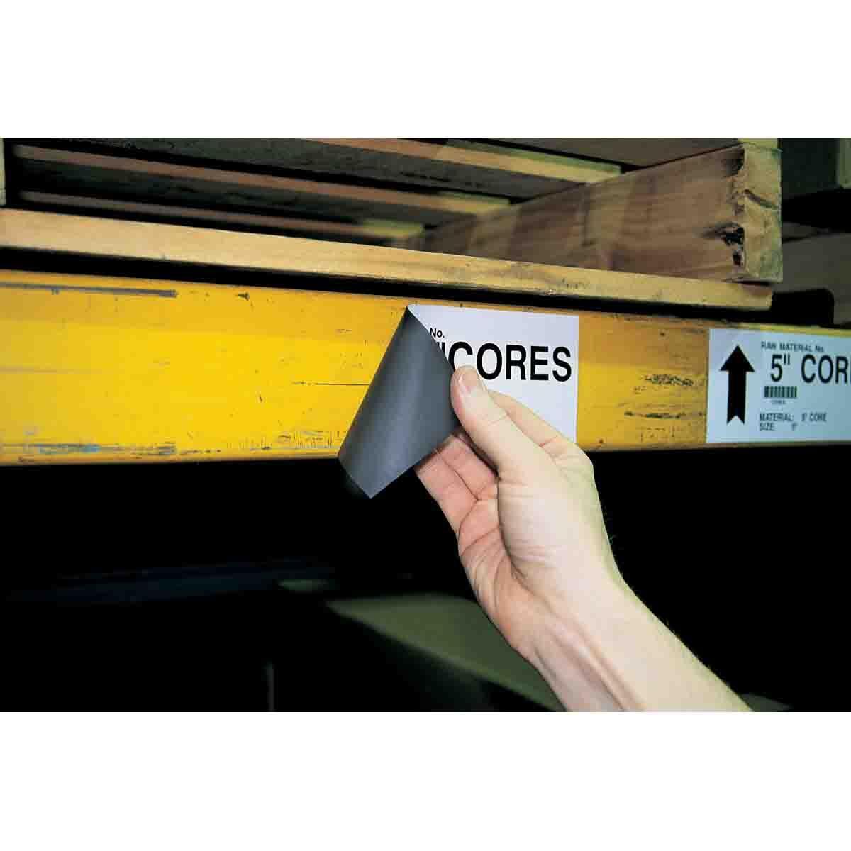 LABEL PTR 25FT 2-1/2IN WHT B-509 POLYEST