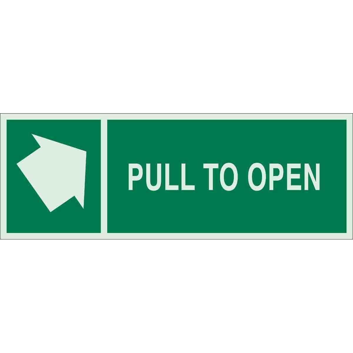 SIGN DIR AND EXIT RECT 5IN 14IN SYM/TEXT