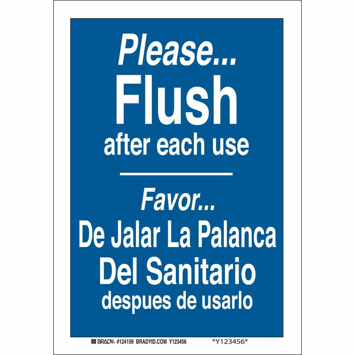 SIGN BATHROOM AND HYGIENE PERSONAL TEXT