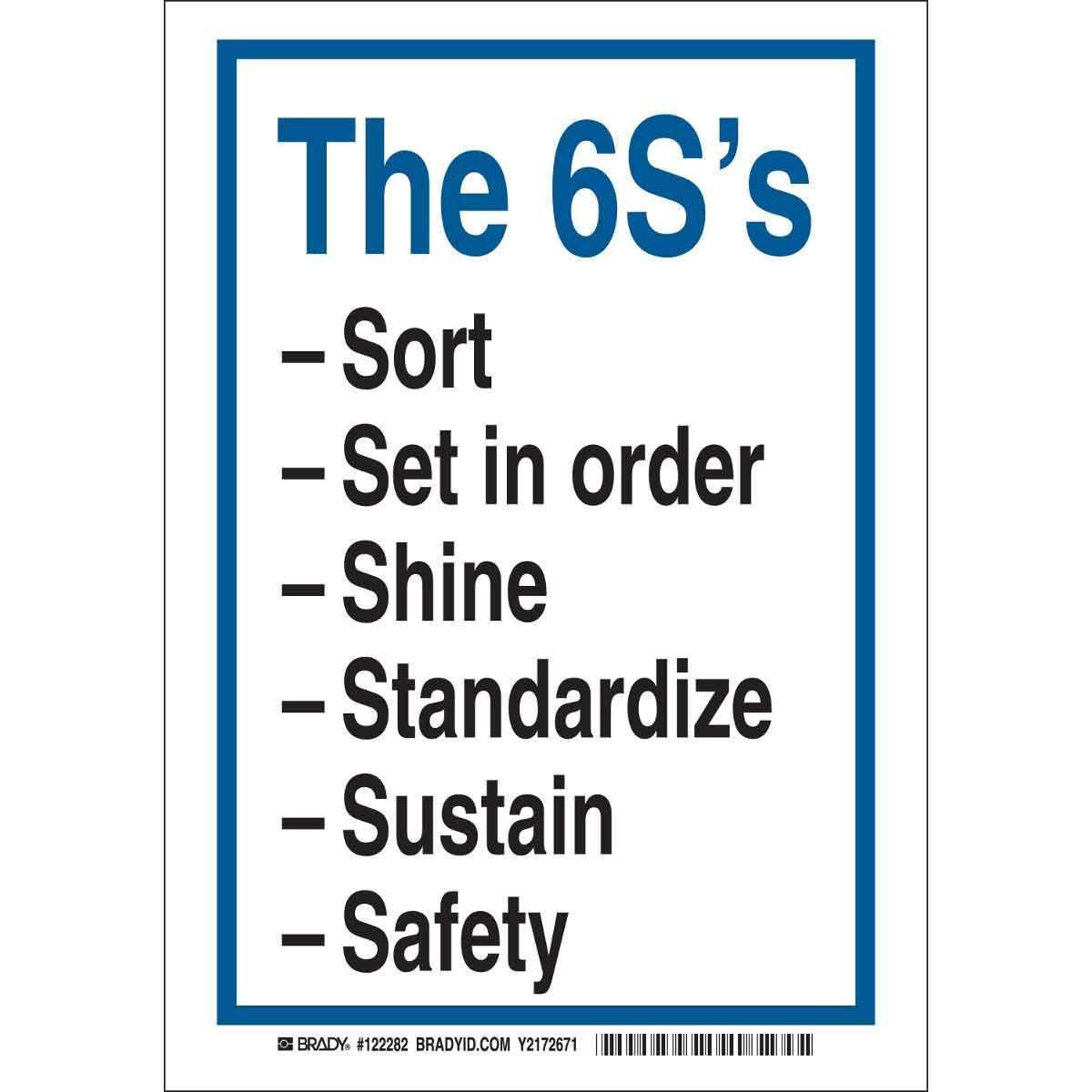 SIGN REMINDER SAF THE 6SS 14IN 10IN