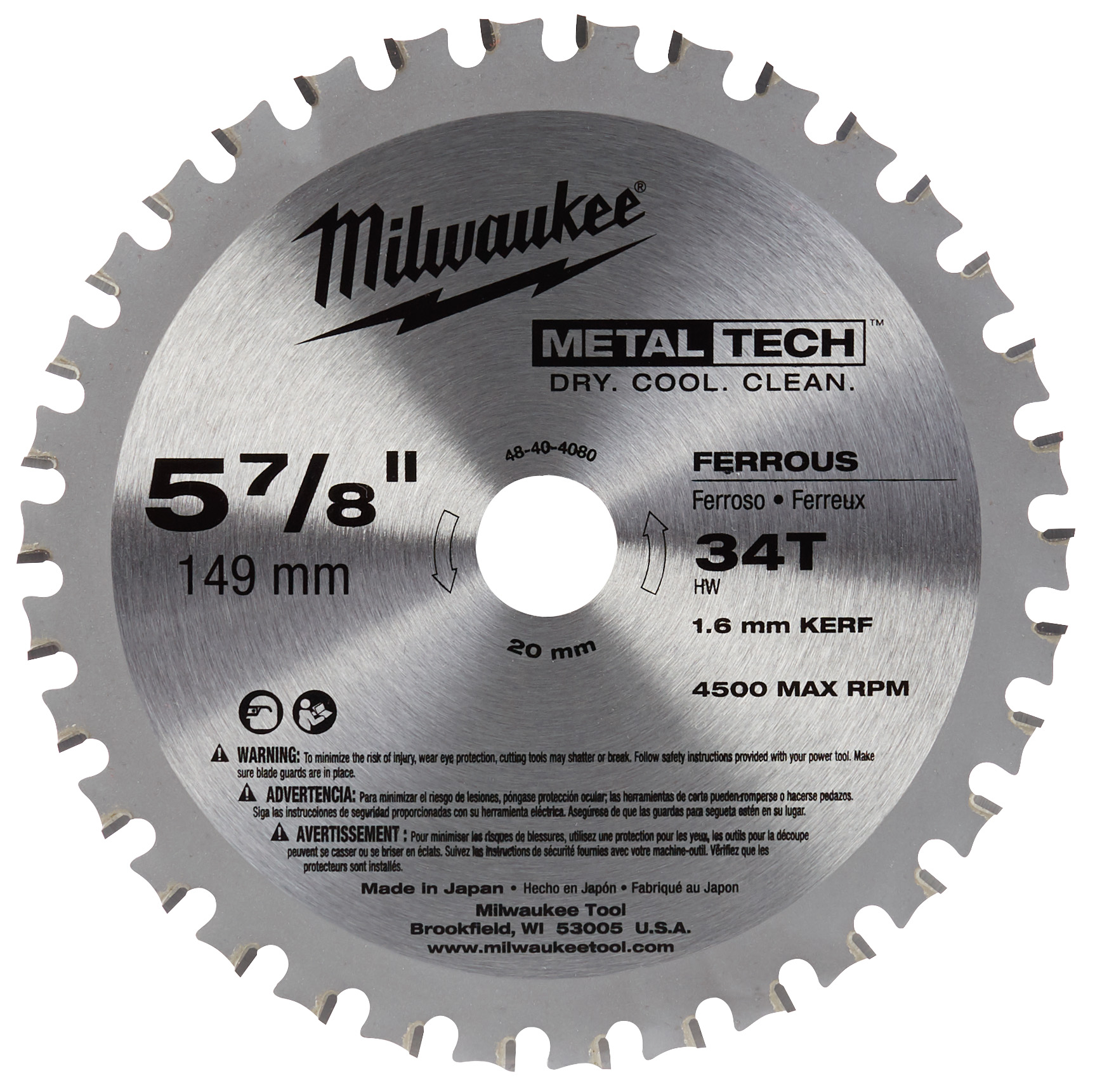 BLADE SAW CIRCULAR 5-7/8IN 20MM CARBIDE