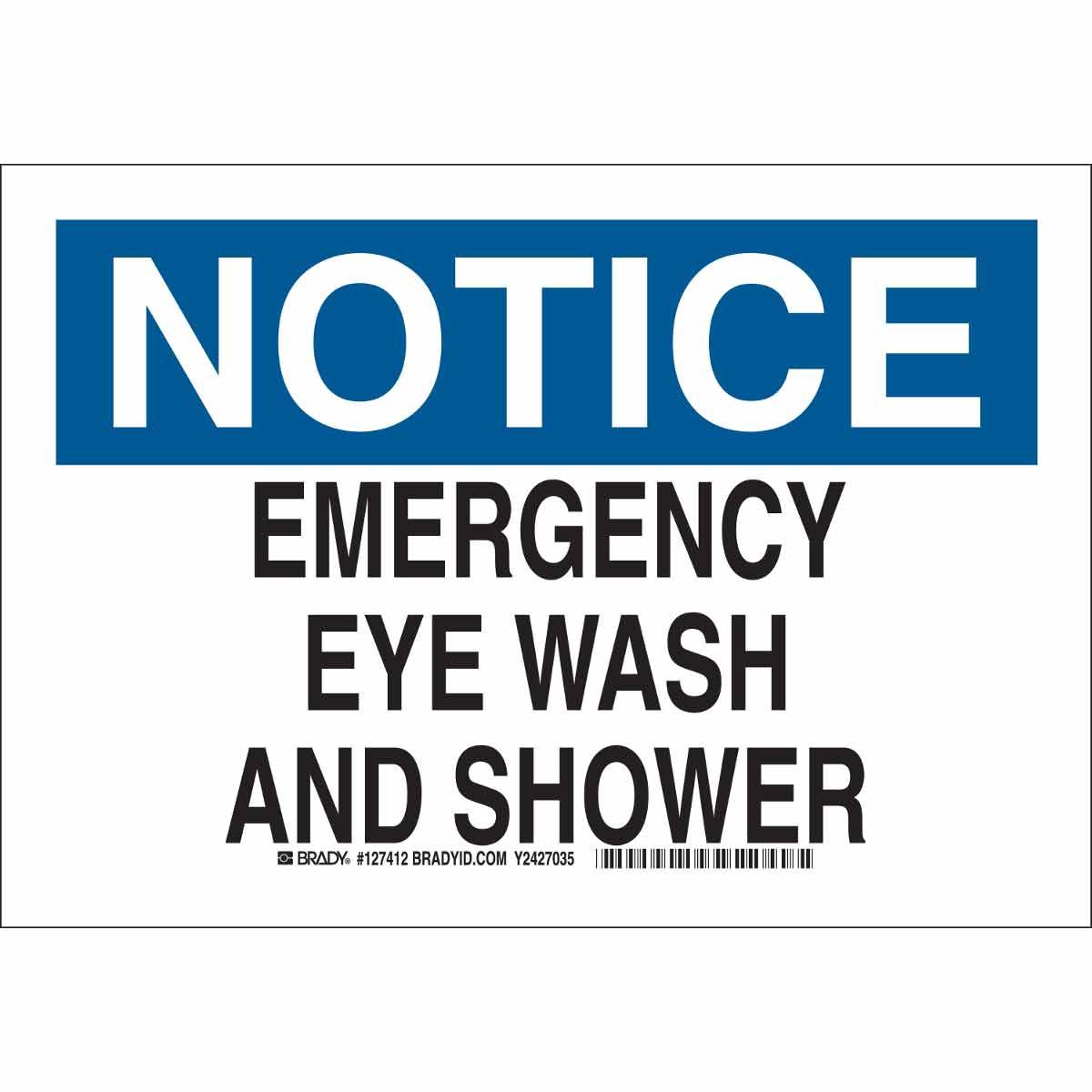 SIGN AID FIRST NOTICE 7IN 10IN SURF TEXT