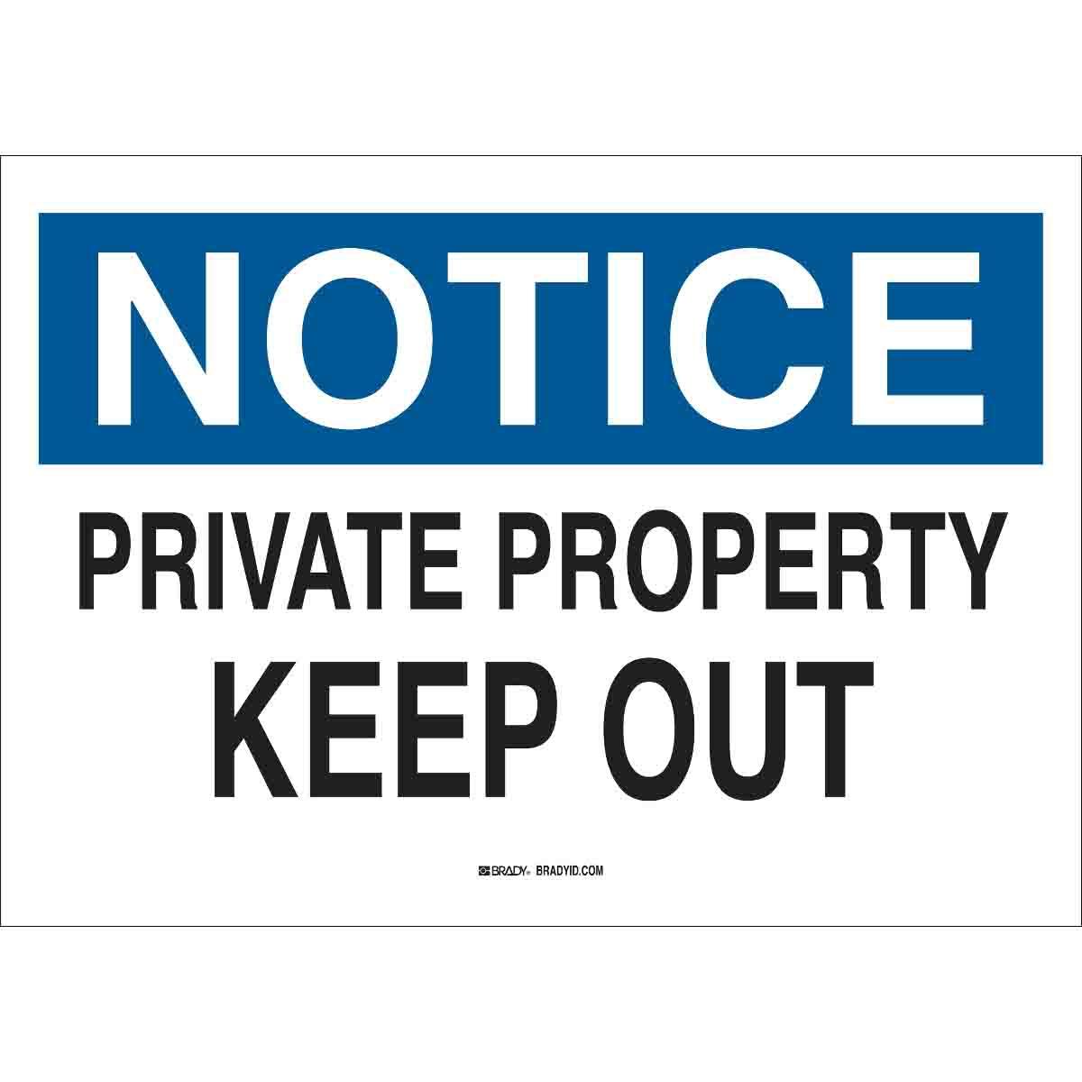 SIGN ADMITTANCE NOTICE 10IN 14IN SURF