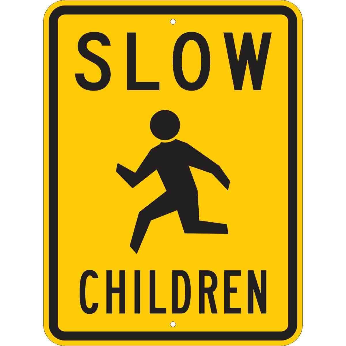 SIGN CTRL TRFC RECT STD SYM/TEXT 24IN