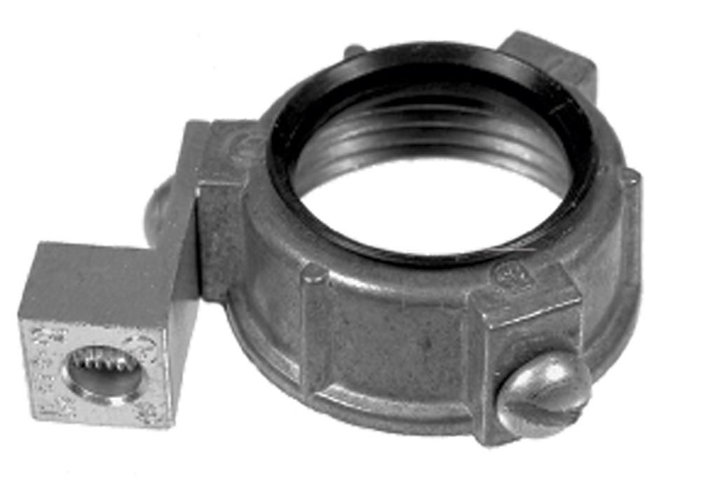Southwire - Topaz 328 Female Threaded Ground Bushing, 3 in Trade, 14 AWG Wire Min, 1/0 AWG Wire Max, 4.18 in Dia, Die Cast Zinc