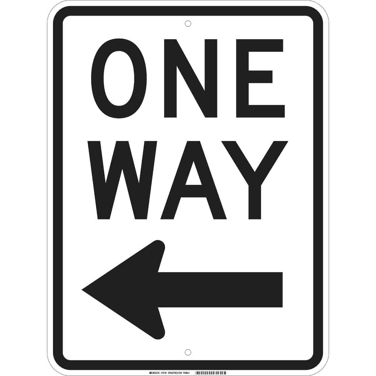 SIGN CTRL TRFC RECT STD SYM/TEXT 24IN