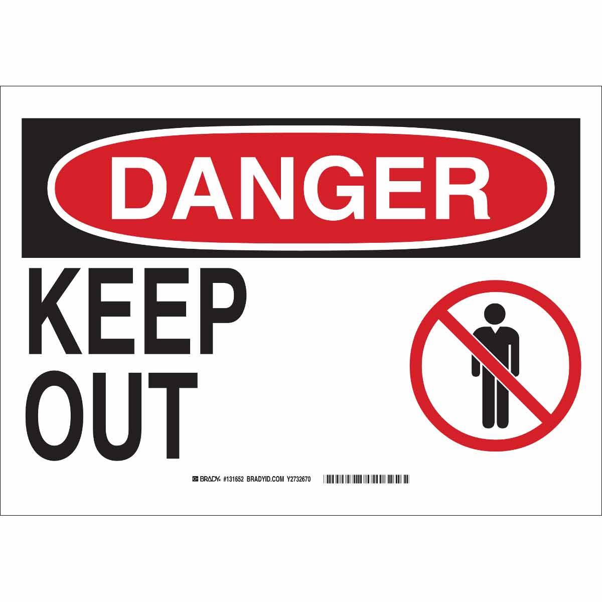 SIGN ADMITTANCE RECT SYM/TEXT B-401 PS