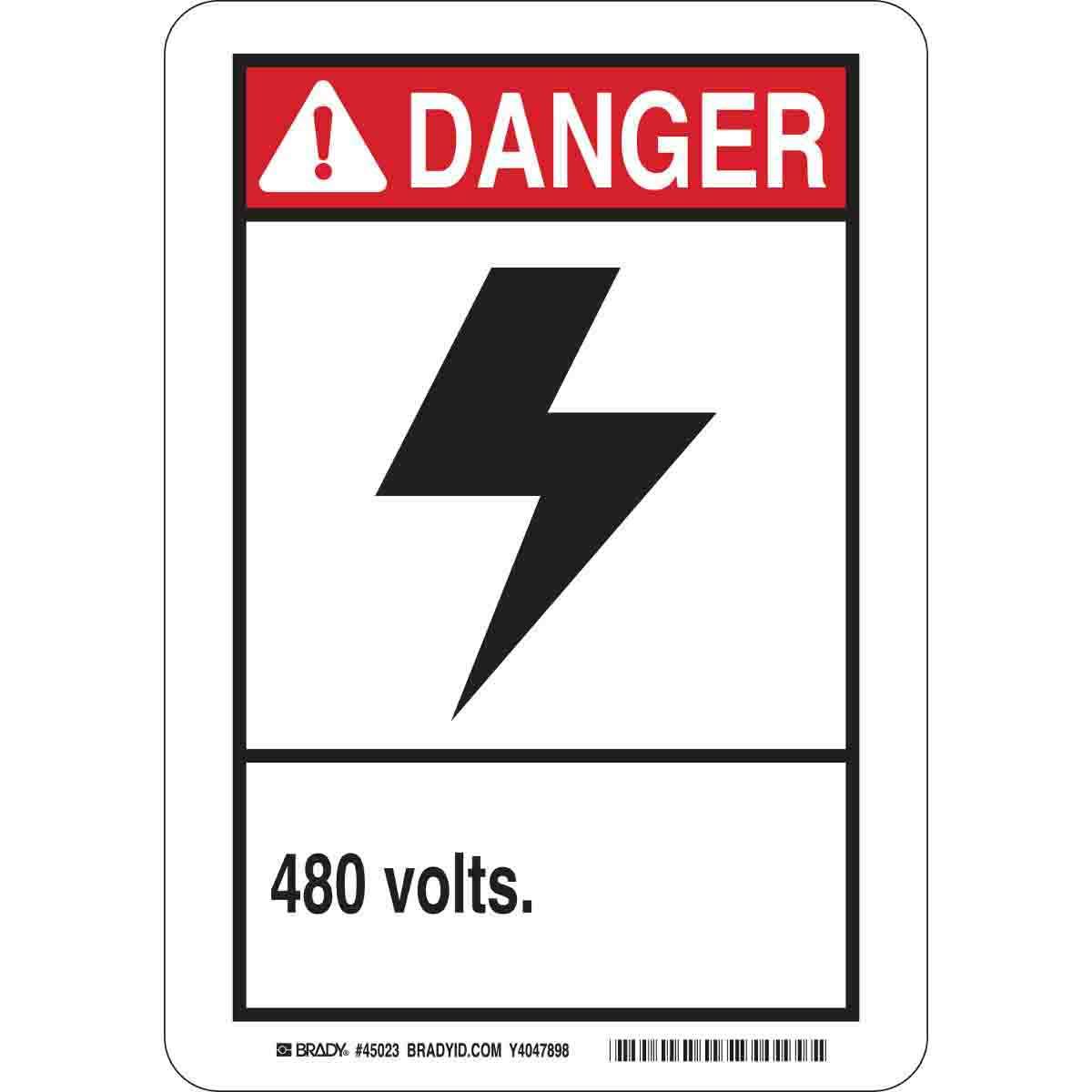 SIGN SAF DANGER RECT 14IN 10IN B-401 PS