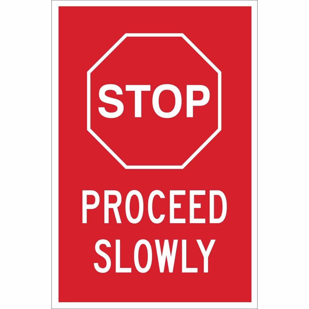 SIGN CTRL TRFC RECT SYM/TEXT B-401 PS