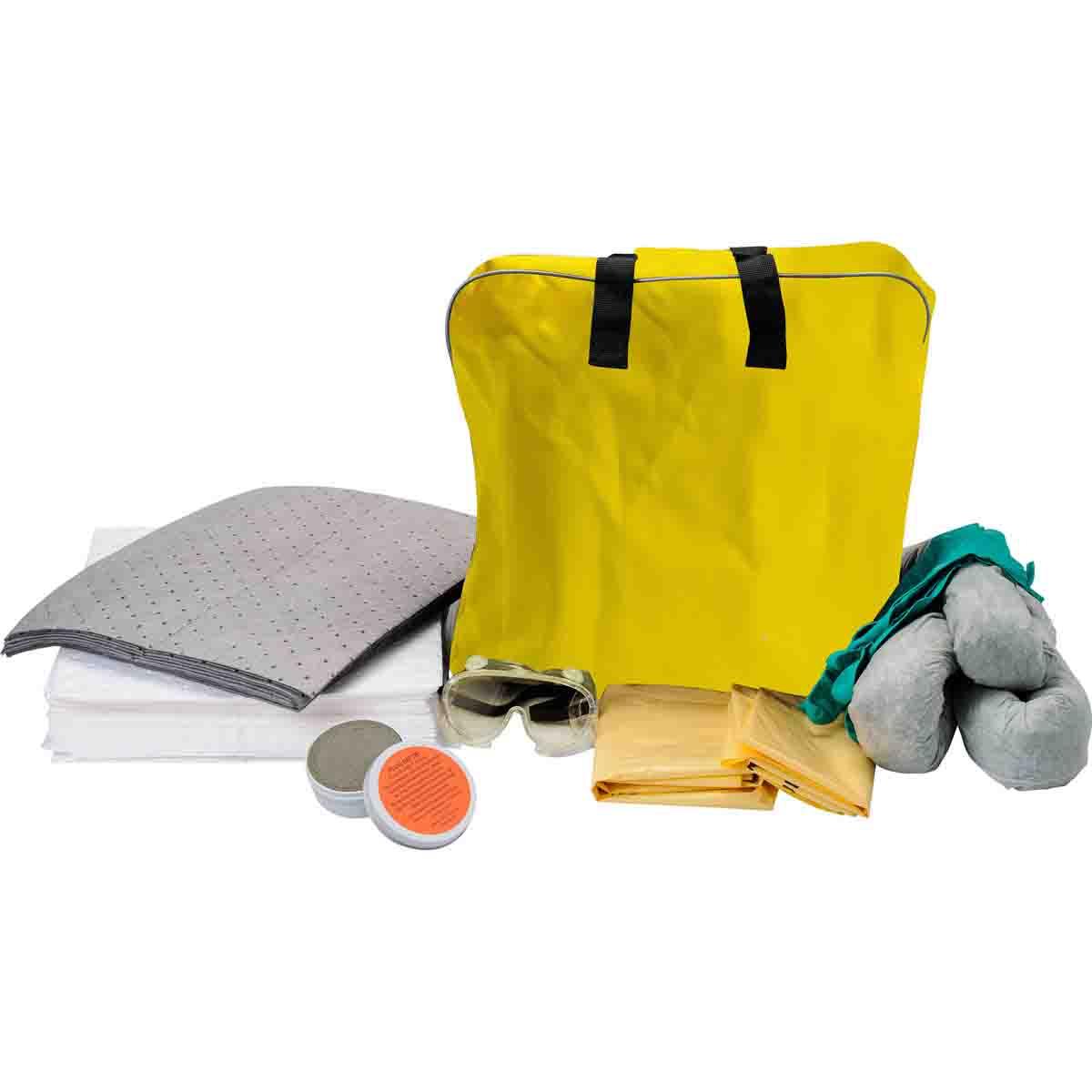 KIT SPILL VEH POL THN BAG 11.5GAL YEL