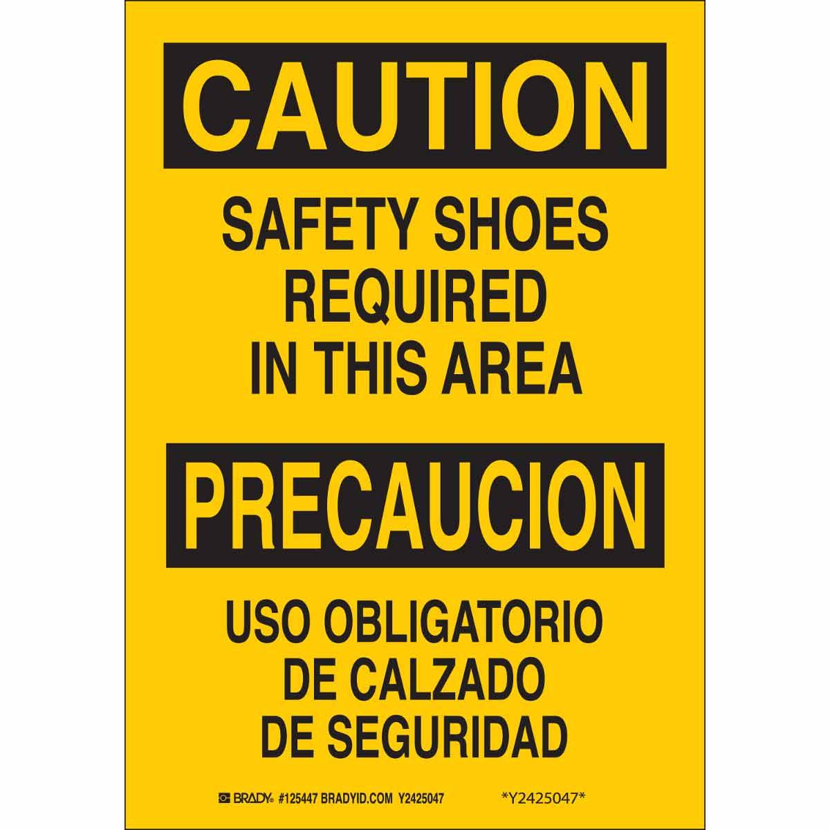 SIGN CAUT CAUT 14IN 10IN BK ON YEL SURF